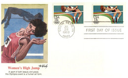 (BB 2) USA - Fleetwood FDC - Olympic Games Women's High Jump - Springconcours