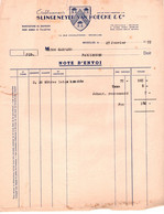 Ets Slingeneyer Van Hoecke & Cie - Manufacture De Chapeaux Pour Dames Et Fillettes - Bruxelles 1955. - Kleidung & Textil
