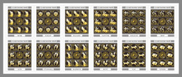 TAJIKISTAN 2020 MNH 12 Signs Of The Zodiac 12M/S - IMPERFORATED - DHQ2050 - Astrology