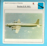 FICHE AVION---appareil De Reconnaissance Et D'observation --URSS---ILIOUCHINE IL-38  MAY---voir 2 Scans - Vliegtuigen