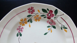 6 ASSIETTES FLEURS - SARREGUEMINES BITCHE 1930 - Sarreguemines (FRA)