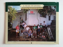 1995..USA.. CALENDAR..A YEAR OF GIVING..BANK OF AMERICA HAWAII BRANCHES - Grand Format : 1991-00