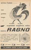 # MAGLIERIA RAGNO 1950s Advert Pubblicità Publicitè Reklame Underclothes Lingerie Ropa Intima Unterkleidung - Biancheria Intima