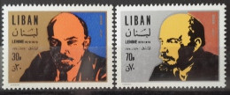 R2 - Lebanon 1971 Mi. 1142-1143 MNH -  Birth Centenary Of LENIN - Libano