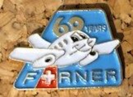 60 ANS COMPAGNIE AERIENNE FARNER - SUISSE - PLANE - AVION - SCHWEIZ - SWISS - SVIZZERA - 60 YEARS - JAHRE -    (26) - Aerei