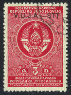 Revenue Tax TRIESTE Zone B STT VUJNA VUJA 1948 1954 Yugoslavia Italy - Overprint - USED 3 Din / Cat. BAREFOOT No. 32 - Used