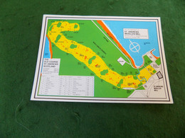 VINTAGE SCOTLAND: St Andrews Golf Links Map Colour - Fife