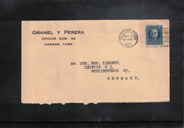 Cuba 1927 Interesting Letter To Germany - Covers & Documents