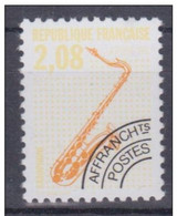 Préoblitérés Instrument De Musique Saxophone Dentelé 12 - 1989-2008