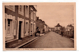 Bazoches Sur Hoene - Le Bourg - Route De Sainte Scolasse   -  Pompe A Essence - Station -  CPA ° - Bazoches Sur Höne