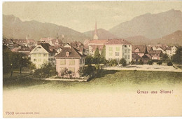 Gruss Aus STANS: Quartier Coloriert ~1900 - Stans