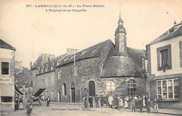 22-LAMBALLE-LA PLACE BELLOIR L'HÔPITAL ET SA CHAPELLE - Lamballe