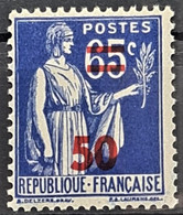 FRANCE 1940/41 - MLH - YT 479 - 50c/65c - 1932-39 Paz