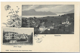 EMMETTEN: 2-Bild-AK Mit Hotel Engel ~1910 - Emmetten