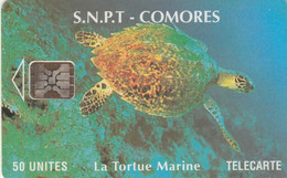 Comoros, KM-OPT-0009, 50Units, Marine Turtle, 2 Scans    Chip SC5 SB, - Comore