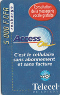 Ivory Coast, CI-TEL-REF-0001B, Access One - Blue, 2 Scans.    CN With Normal Zero, Expiry After 60 Days - Ivoorkust