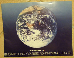 BROCHURE 1977 AIR FRANCE ITINÉRAIRES LONG-COURRIERS Concorde - A 300 - - Revistas De Abordo