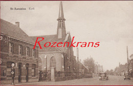 St Sint Antonius Zoersel Afspanning De Kroon Jos Van Pelt - Van Heyst (? ) Motor Oil Pompstation Petrol Station - Zörsel