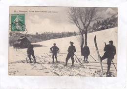 CPA :  14 X 9  -  Skieurs.  Vallon Sainte-Catherine, Près Annecy - Autres Communes