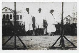 Lot De 7 Cartes Photos Guerre Dont 2 Cartes Exécutions Pendus -1926 Djebel Druze. Ceci Est écrit Au Dos D'une Carte " To - Otras Guerras