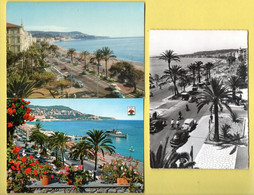 06 - NICE . " LA PROMENADE DES ANGLAIS " . 3 CPM - Réf. N°28129 - - Loten, Series, Verzamelingen