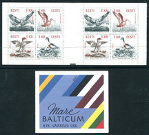 ESTONIA 1992 Birds Of The Baltic Booklet  MNH / **.  Michel 188-91 MH - Estonia