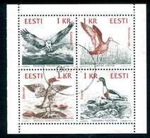 ESTONIA 1992 Birds Of The Baltic Used.  Michel 188-91 - Estonie