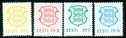 ESTONIA 1992 Arms Definitive Rates E, R, I, A   MNH / **.  Michel 176-79 - Estonie