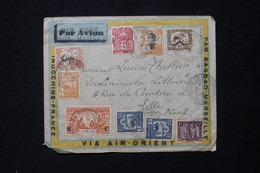 INDOCHINE - Enveloppe De Pnompenh En 1932 Par Avion Pour La France , Affr. Recto Et Verso ( Avec Manquants) - L 82394 - Briefe U. Dokumente