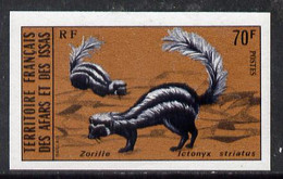 French Afars & Issas 1975 Wild Animals (3rd Series) 70f Zorilla Imperf From Limited Printing, As SG 743* - Andere & Zonder Classificatie