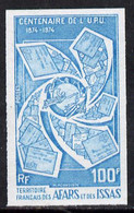 French Afars & Issas 1974 Centenary Of UPU 100f U/M IMPERF Colour Trial Proof (several Colour Combinations Available But - Andere & Zonder Classificatie