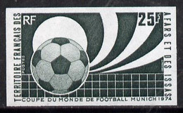 French Afars & Issas 1974 Football World Cup Championship 25f U/M IMPERF Colour Trial Proof (several Colour Combinations - Sonstige & Ohne Zuordnung