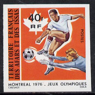 French Afars & Issas 1976 Montreal Olympics 40f Football Imperf From Limited Printing U/M, As SG 670* - Andere & Zonder Classificatie