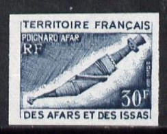 French Afars & Issas 1974 Afar Dagger 30f U/M IMPERF Colour Trial Proof (several Colour Combinations Available But Price - Autres & Non Classés