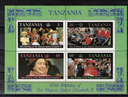 TANZANIE   Timbres Neufs ** De 1987   ( Ref 7098 )  Elisabeth II  60ème Anniversaire - Tanzania (1964-...)