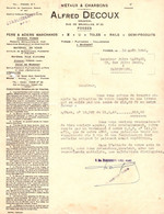 Ets. Alfred Decoux S.P.R.L. - Fers & Métaux - Maréchalerie - Poêlerie - Usine De Warnant - Fosses - Farciennes - 1946. - Old Professions