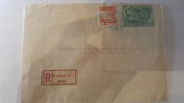 HONGRIE 1950 LETTRE AVEC TIMBRES / RECOMMANDE BUDAPEST - Poststempel (Marcophilie)