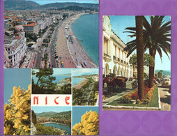 06 - NICE . " LE PALAIS DE LA MÉDITERRANÉE ", " LA PROMENADE DES ANGLAIS " & " MULTI-VUES " . 3 CPM - Réf. N°28131 - - Lotes Y Colecciones