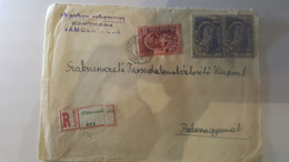 HONGRIE  LETTRE AVEC TIMBRES / RECOMMANDE VAMOSMILKOLA - Poststempel (Marcophilie)