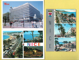 06 - NICE . " LE CASINO RUHL " & " 2 MULTI-VUES " . 3 CPM - Réf. N°28132 - - Sets And Collections