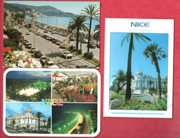 06 - NICE . " LE NÉGRESCO ", " LA PROMENADE DES ANGLAIS " & " MULTI-VUES " . 3 CPM - Réf. N°28133 - - Loten, Series, Verzamelingen