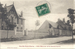 CPA Neuillé-Pont-Pierre Villa Meunier Et La Gendarmerie - Neuillé-Pont-Pierre