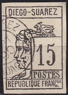 DIEGO-SUAREZ - 15 C. De 1890 Oblitéré - Oblitérés