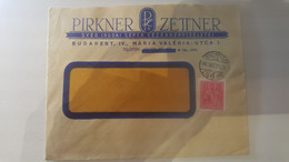 Lettre Hongrie Budapest Publicité  Pirkner Et Zettner - Postmark Collection