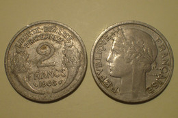 1946 - France - 2 FRANCS, B Morlon, Aluminium, Gouvt Provisoire, KM 886 - 2 Francs