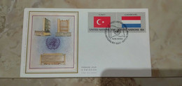 ENVELOPPE TIMBRÉE 2 TIMBRE NATIONS UNIES TURKEY ET LUXEMBOURG 1980 - Autres & Non Classés