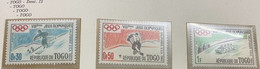Togo - Squaw Valley 1960 - Winter Olimpic Games / Sports / Giochi Olimpici - Set MNH - Invierno 1960: Squaw Valley