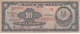 BILLETE DE MEXICO DE 10 PESOS DEL AÑO 1957   (BANKNOTE) - Mexico