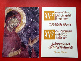 2 X Postkarte - Verkündigung Maria, Bulgarien 1980 - Spruch, Therese Giese - Otros & Sin Clasificación