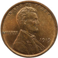 LaZooRo: United States 1 Cent 1919 UNC - 1909-1958: Lincoln, Wheat Ears Reverse